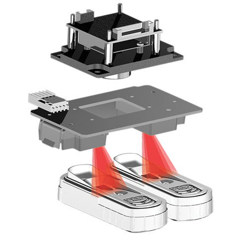 Diagram showing how the SNAPshot Dx technology works